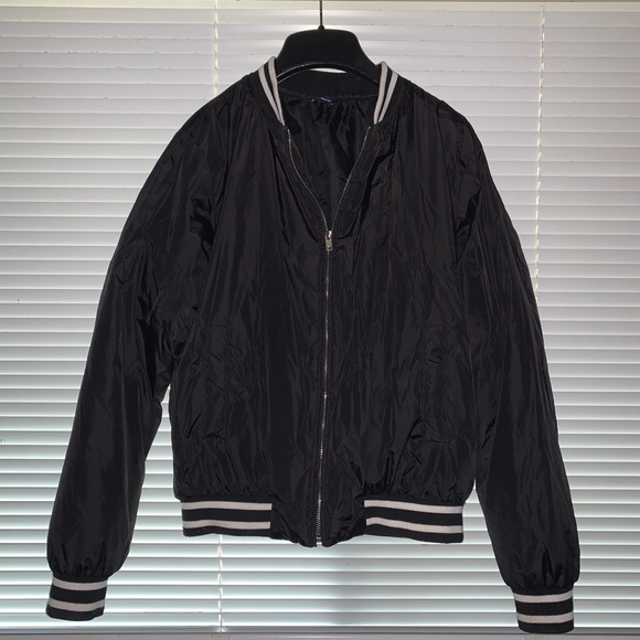 Brandy Melville Jersey Bomber Jacket - Picture 1 of 4